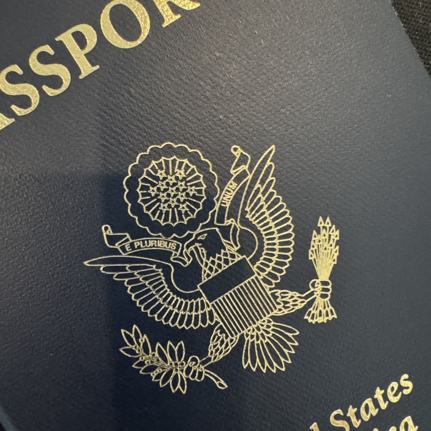 Passport and travel items